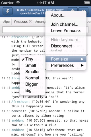 Mango Lite - Free IRC Chat client screenshot 2