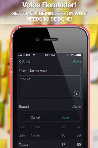 Voice Remindеrs - Dictate notes, create your calendar notifications, memos and custom alerts screenshot 2