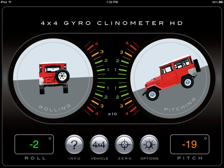 4x4 Gyroscope Clinometer HD