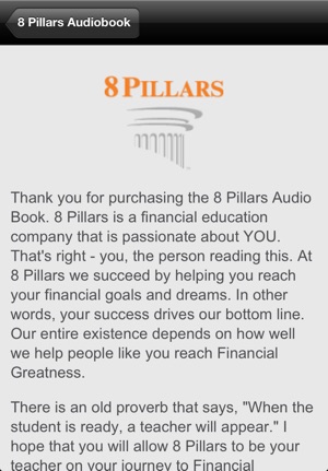 8 Pillars of Financial Greatness - Audio Book(圖4)-速報App