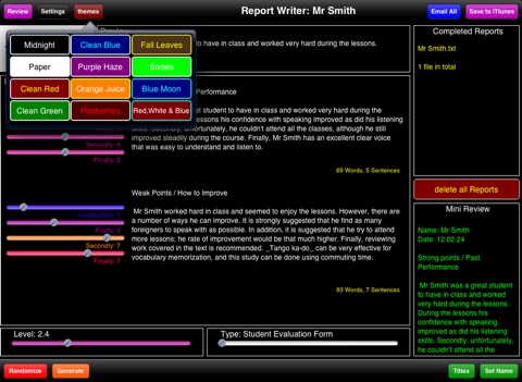 Student Report Writer screenshot 3