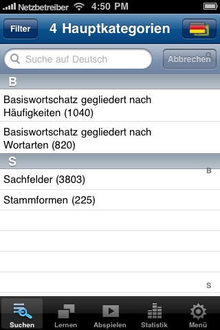 Latein Wortschatz - 5800 Vokabeln screenshot 2