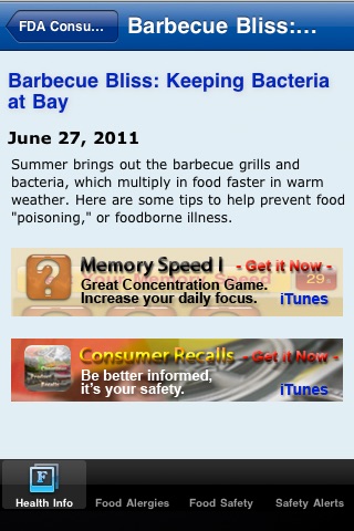 FoodRecalls screenshot 3