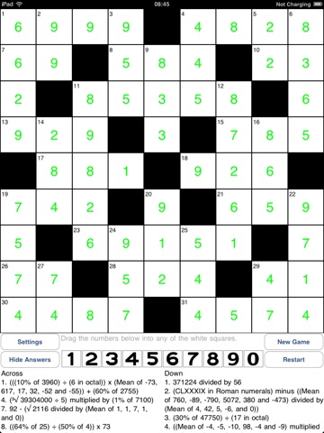 Number Crossword screenshot 2