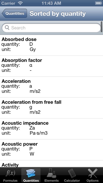 iFormulas for iPhone and iPod Touch