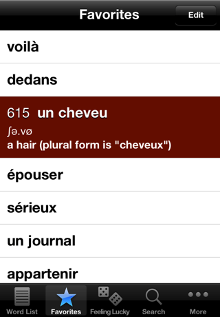 Top 1000 French Words Screenshot 3