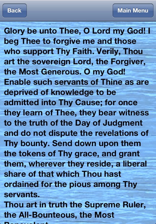 Bahá'i Prayers and Events