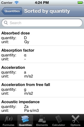 iFormulas for iPhone and iPod Touch screenshot 3