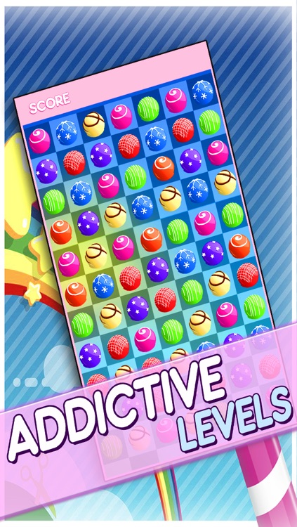 Candy Jewels Mania Puzzle Game - Fun Sugar Rush Match3 For Kids HD FREE