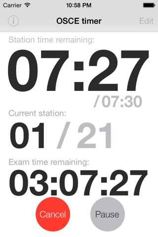 OSCE Timer screenshot 2