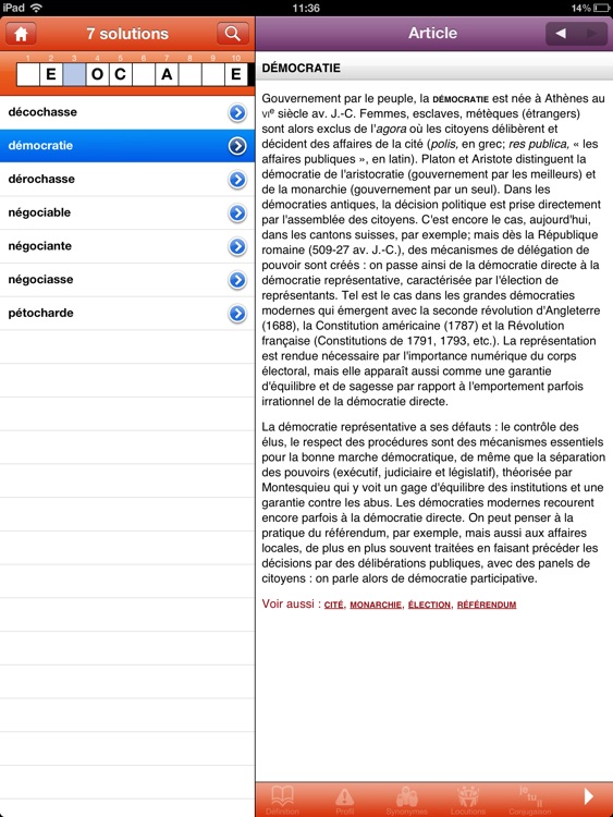 Dictionnaire Le Robert pour iPad screenshot-4
