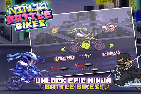 Ninja Battle Bikes - Epic Warrior Showdown Free Racer Game screenshot 2