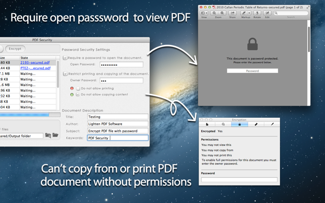 ‎PDF Security Screenshot