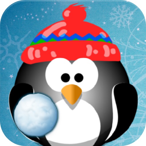 Penguin Snowball Fight - Fun for two! icon