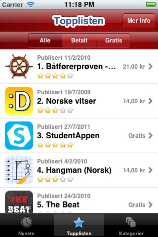 Norske Apper screenshot 2