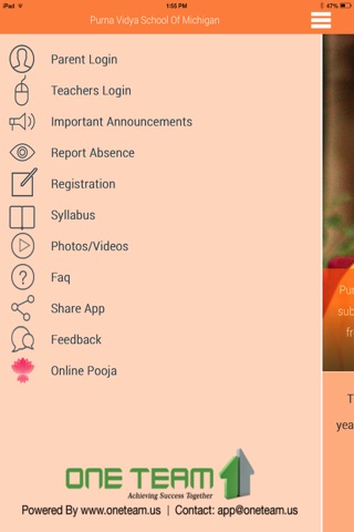 Purna Vidya School of Michigan screenshot 2