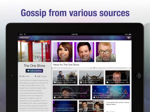 TV Backstage - Social TV for Celebrity News and Gossip FREE screenshot 2