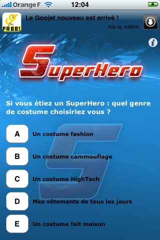 A SuperHero Quizz screenshot 2