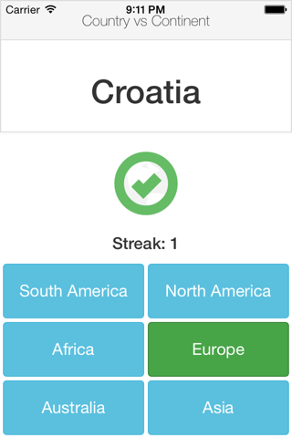 Country vs Continent screenshot 2