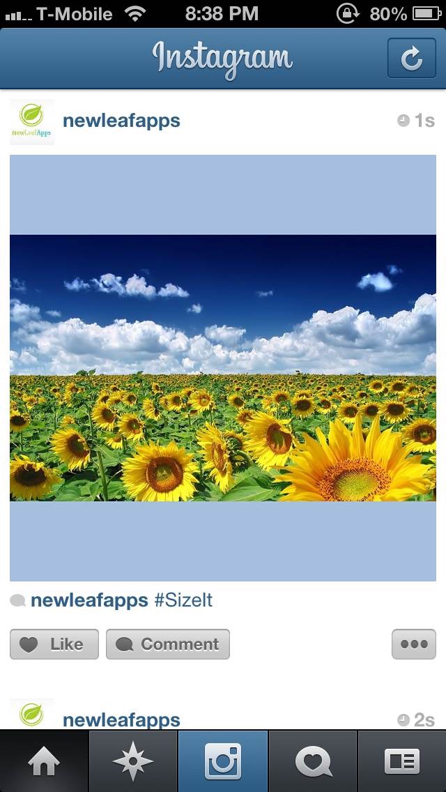 SizeIt for Instagram - Post Full-Sized Photos WIthout Cropping!のおすすめ画像4