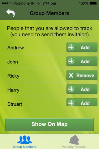 Rapid Tracker Family manager screenshot 2
