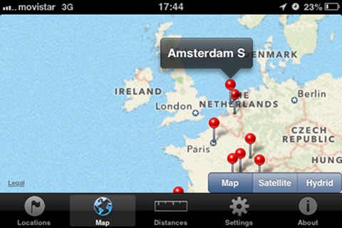 Distances from screenshot 3