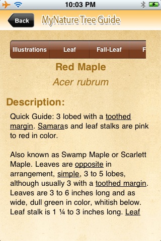 MyNature Tree Guide screenshot 2