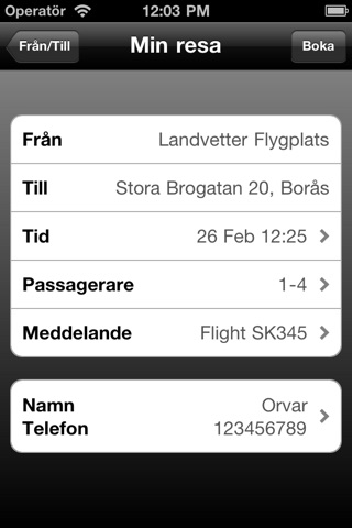 Taxi Borås screenshot 3