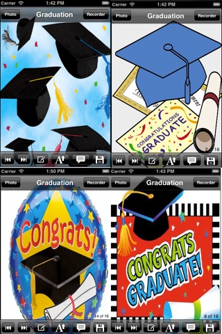 Graduation eCards.Customize and send graduation greeting cards with text and voice greeting messages screenshot 2