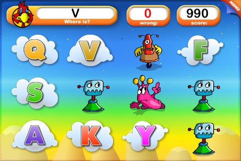 ABC - Letters, Numbers, Shapes and Colors with Mathaliens screenshot 4