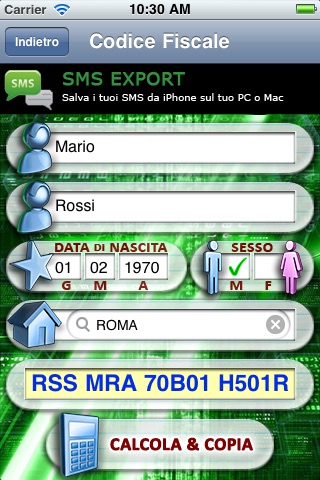 Codice Fiscale ++ screenshot 3