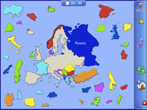 Screenshot #5 pour Puzzle Carte de l'Europe