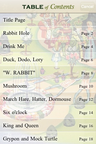 Alice in Wonderland Storybook screenshot 2