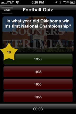 Oklahoma Sooners Football Trivia and More screenshot 2