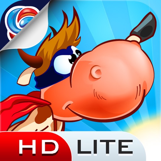 Supercow: funny farm arcade platformer HD Lite iOS App
