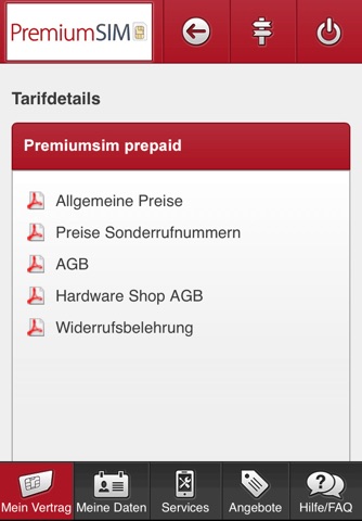 PremiumSIM Servicewelt screenshot 3