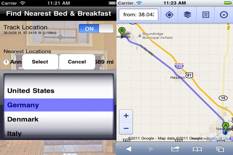 Find Nearest Bed & Breakfast