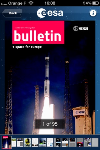 ESA Bulletin screenshot 2