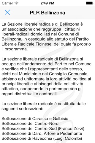 PLR - Sezione di Bellinzona screenshot 2