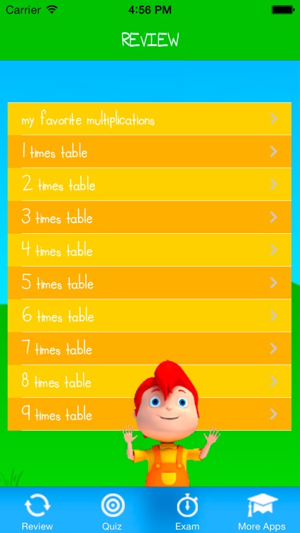 Multiplication Tables - Math Trainer Lite