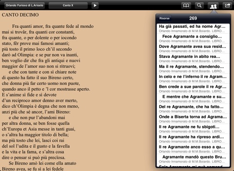 Ariosto Boiardo Tasso: Poemi cavallereschi for iPad screenshot 4