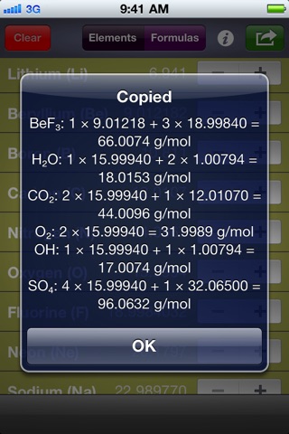 Merp: Molecular Weight screenshot 2