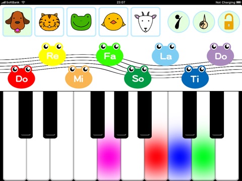 Touch Piano Animal 5 Lite for iPad screenshot 2