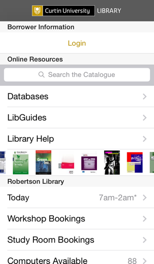 Curtin University Library(圖1)-速報App