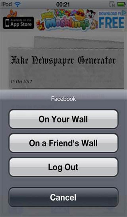 Fake Newspaper Generator