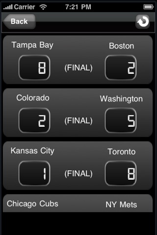 Baseball League: Live Scores and Schedule screenshot 2
