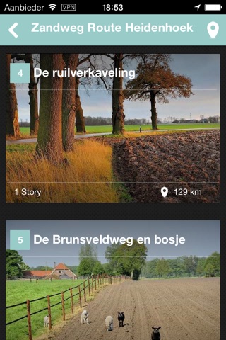 Zandweg Route Heidenhoek screenshot 2