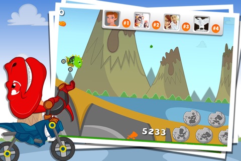 A Dinosaur Bike Race - Jurassic Rush screenshot 3
