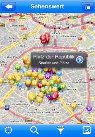 Paris Multimedia Travel guide in German screenshot 4