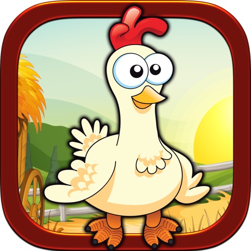 Chicken Farm Egg Baby Drop Icon